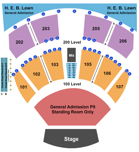 Germania Insurance Amphitheater Grey Day Seating Chart
